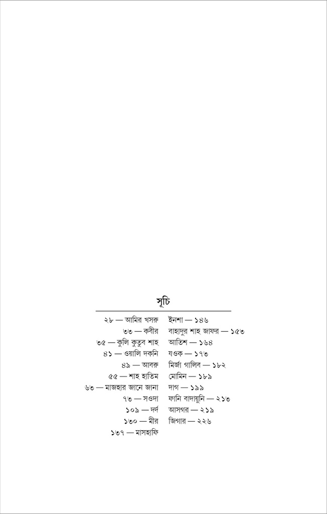 ধ্রুপদি উর্দু গজল